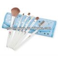 Blue Flower Makeup Brush Set